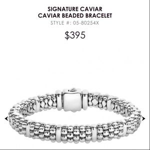 Lagos Silver Caviar Beaded Bracelet